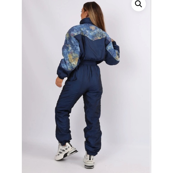 Descente Vintage 90’s Printed Ski Suit Size 8 - Picture 5 of 15